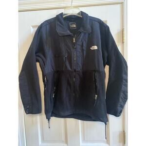 VTG Mens NORTH FACE Black Denali Polartec Vented Fleece Sweater Jacket Medium